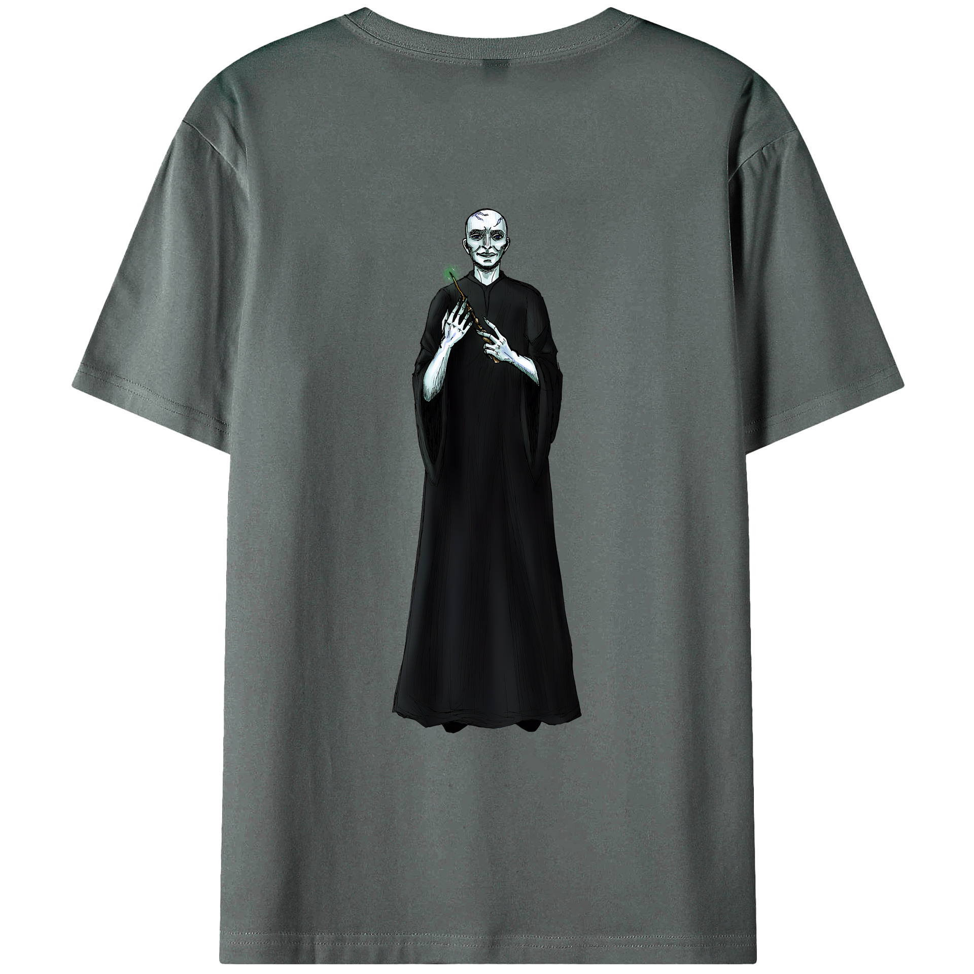 （画像用） Harry Potter ハリー・ポッターシリーズ 綿100％ メンズ半袖Tシャツ（バックプリント） 通気性